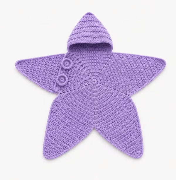Star Knitted Baby Sleep Bag, Soft Warm Swaddle Blanket for Newborns, Cute Star Shape Sleeping Sack for Infants