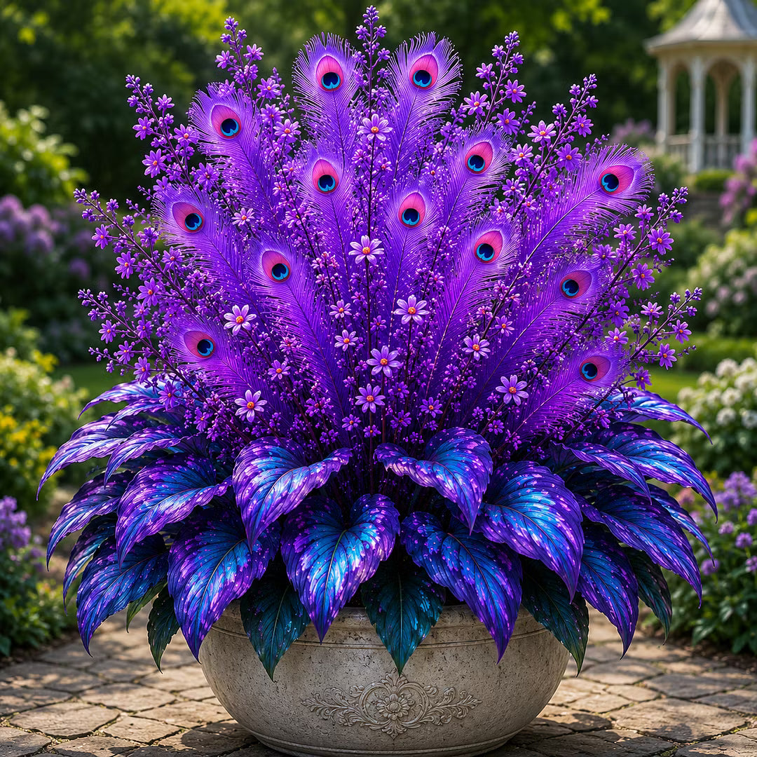 🏠🦚 Peacock Flame Hosta Bulbs💥 Stunning Colors That Brighten Any Space