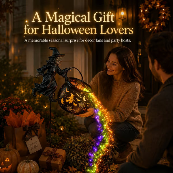 🎃Halloween Witch Cauldron Garden Light