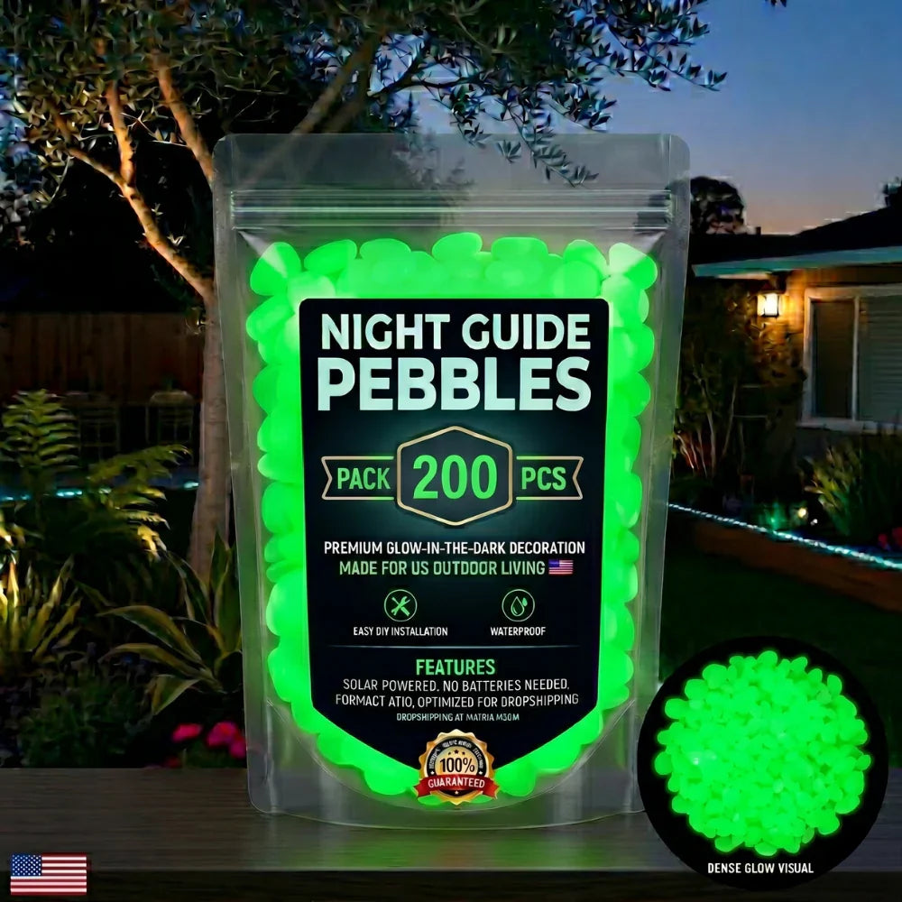 🔥🌈Colorful Glow-in-the-Dark Garden Stones