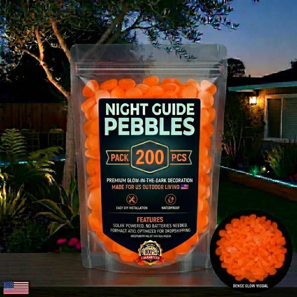 🔥🌈Colorful Glow-in-the-Dark Garden Stones