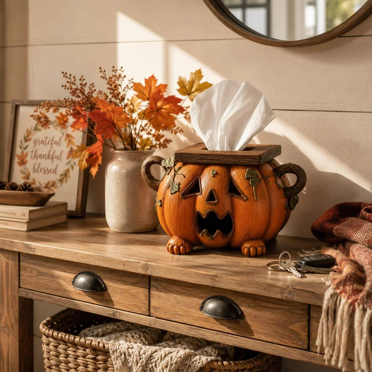 🎃🧻Pumpkin Tissue Box Cover