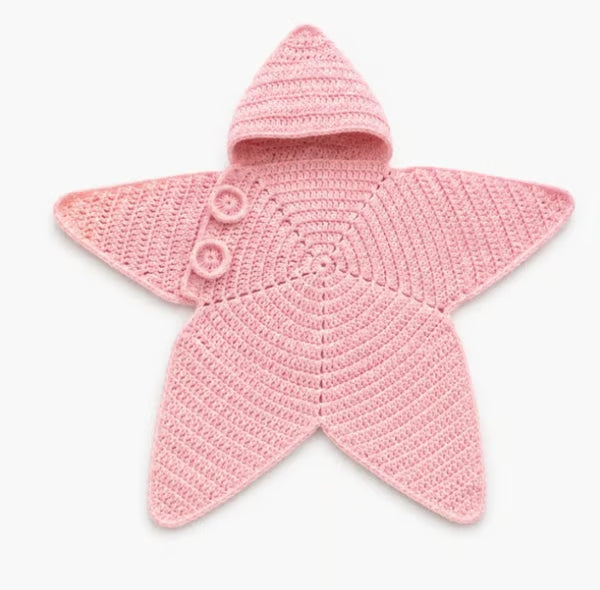 Star Knitted Baby Sleep Bag, Soft Warm Swaddle Blanket for Newborns, Cute Star Shape Sleeping Sack for Infants