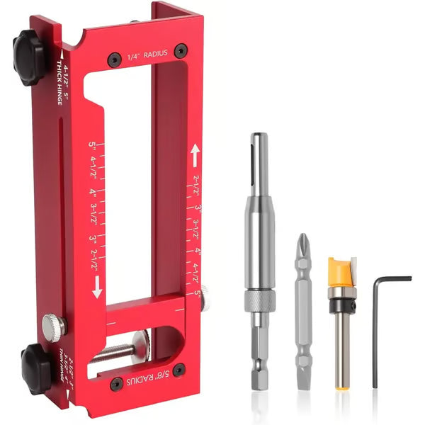 Door Hinge Jig - Door Hinge Cut Out Tool for Door & Cabinet Hinges