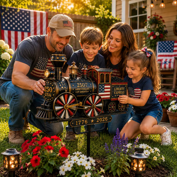 🚂USA 250 “Liberty Express” Train Garden Wind Spinner