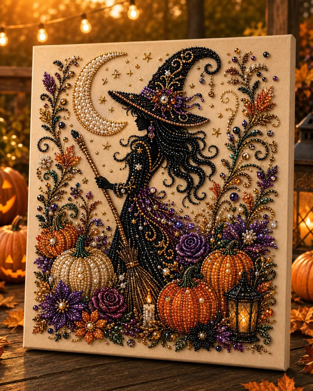 ✨ Halloween Pearl Art DIY Kit – Turn Tiny Pearls into Spooky-Cute Magic