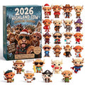 🔥Last Day 49% OFF - 🐂🎁2026 Highland Cow Advent Calendar