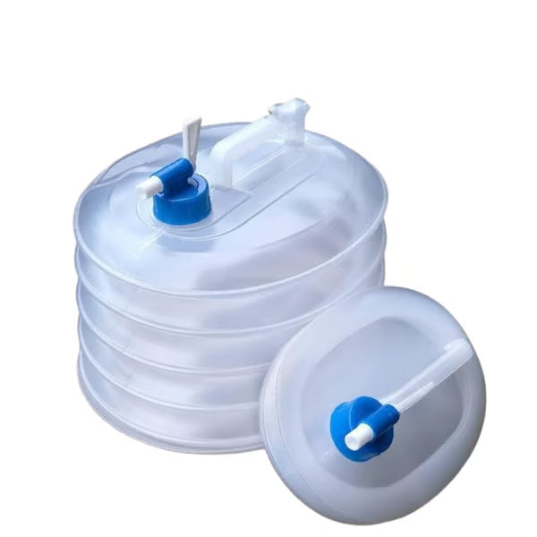 15L Foldable Water Container with Tap Portable Collapsible Water Storage Tank