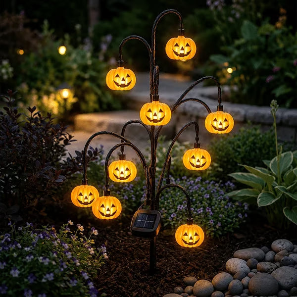 🎃 Halloween Solar Tree Stump Light