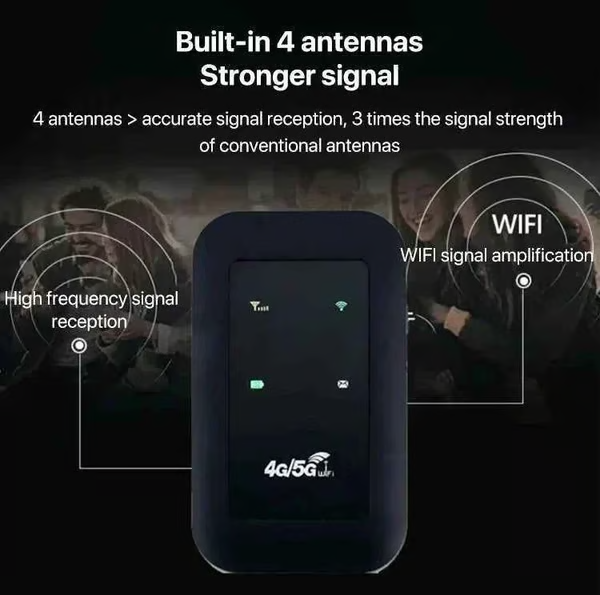 📶 Pocket WiFi – Ready in Seconds No Setup. No Hassle. Just Connect.