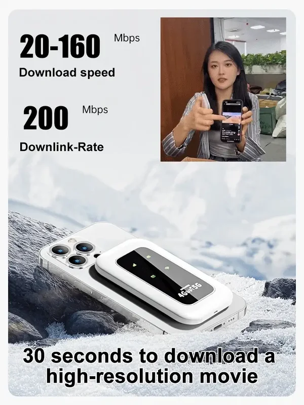 📶 Pocket WiFi – Ready in Seconds No Setup. No Hassle. Just Connect.