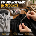 🧵 Flexible Drawstring Threader Tool – 2PCS Stainless Steel Cord Repair Set