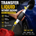 ⛽Manual Siphon Pump Kit with 1M Hose, Rubber Pump Bulb & 2 Hose Clamps, Liquid Transfer Pump for Fuel Water Oil, Car Boat Motorcycle