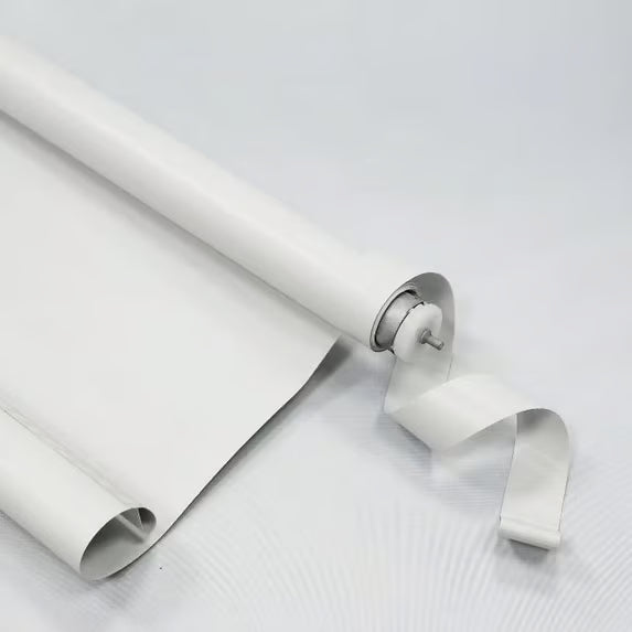 Mainstays Cordless Tear-to-Fit Blackout Vinyl Roller Shade, White, 37"W x 72"L