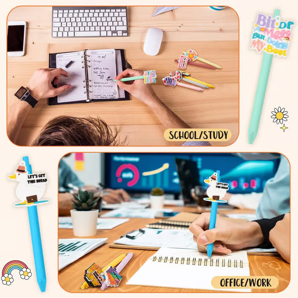 😂 Funny Dumpster Fire Meme Pens Set – Novelty Ballpoint Pens for Teachers, Coworkers, Nurses & Office Desk Gifts (18/36 PCS)