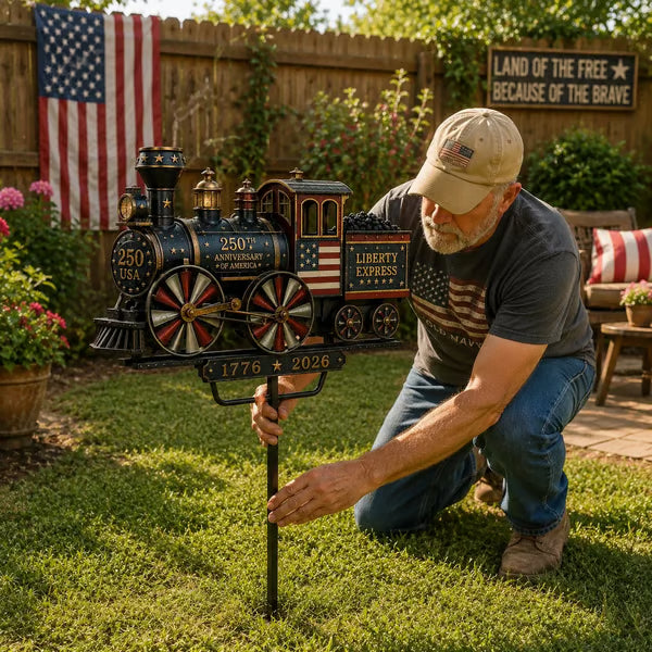 🚂USA 250 “Liberty Express” Train Garden Wind Spinner