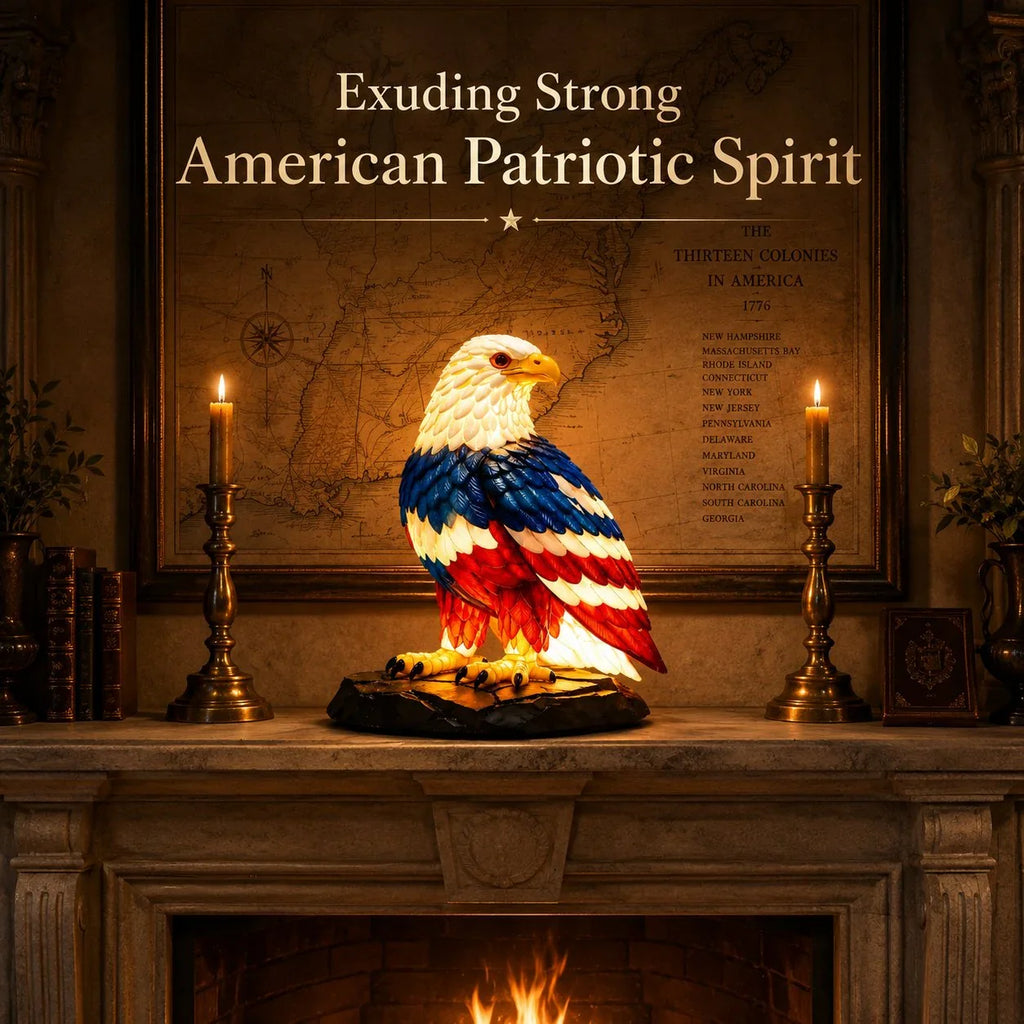 🔥🇺🇸 Patriotic Eagle LED Table Lamp 🦅 Proud American Home Decor – Buy 2 & Get Free Shipping