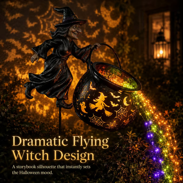 🎃Halloween Witch Cauldron Garden Light