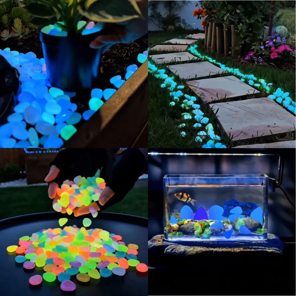 🔥🌈Colorful Glow-in-the-Dark Garden Stones