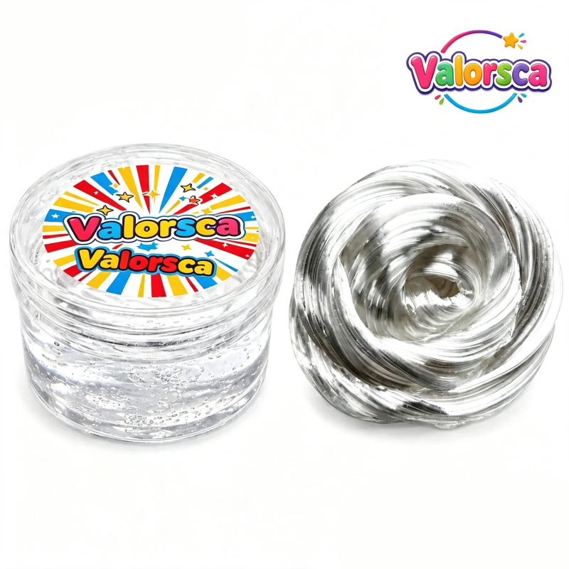 Metallic Glass-Like Slime - Ultra Shiny Stretchy Non-Sticky Sensory Putty with DIY Color Pigments