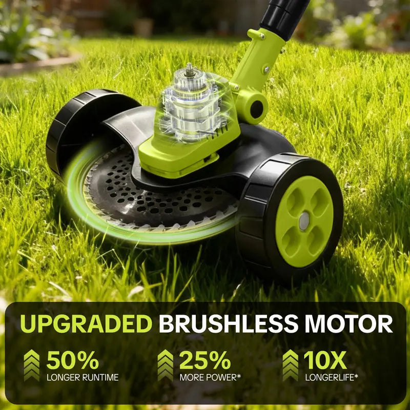 2026 Hot Sale 21V Cordless 3-in-1 Grass Trimmer, Edger & Mini Mower