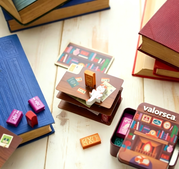 Cooperative Stacking Game | Skill & Balance Card and Book Tower Game in Travel Tin