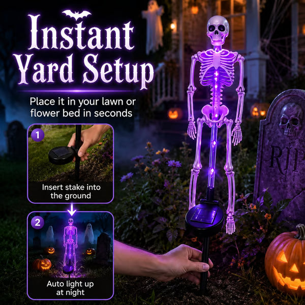 Solar Skeleton YardStake
