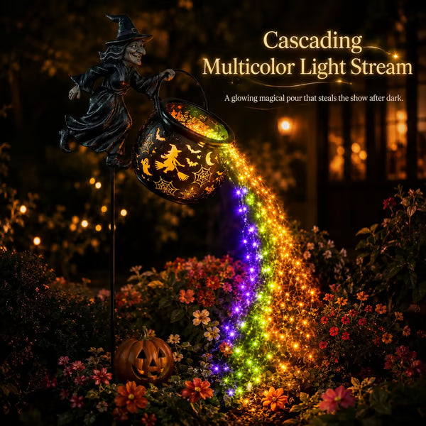 🎃Halloween Witch Cauldron Garden Light