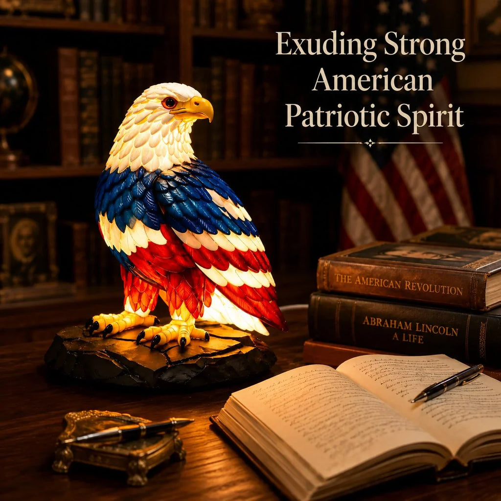🔥🇺🇸 Patriotic Eagle LED Table Lamp 🦅 Proud American Home Decor – Buy 2 & Get Free Shipping