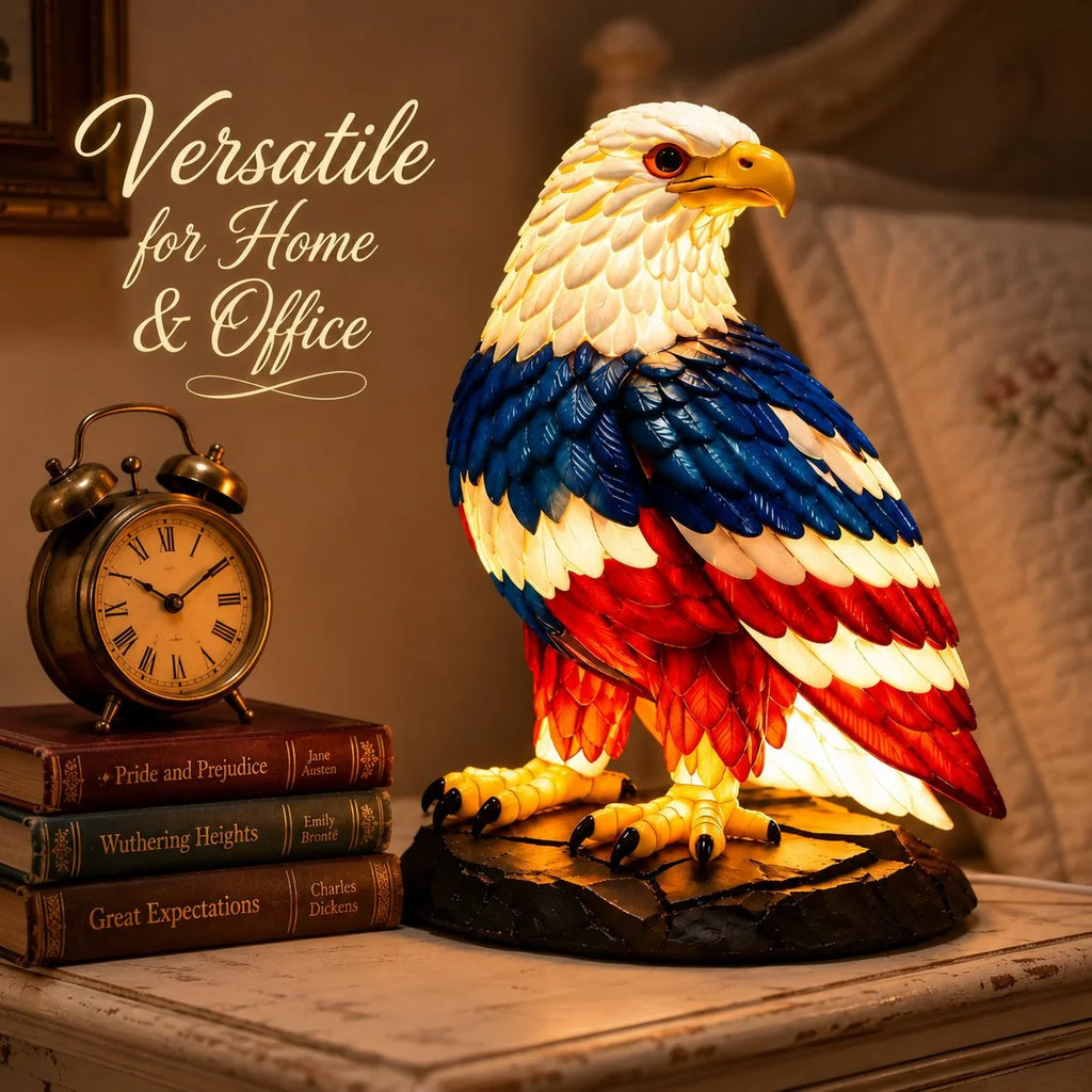 🔥🇺🇸 Patriotic Eagle LED Table Lamp 🦅 Proud American Home Decor – Buy 2 & Get Free Shipping