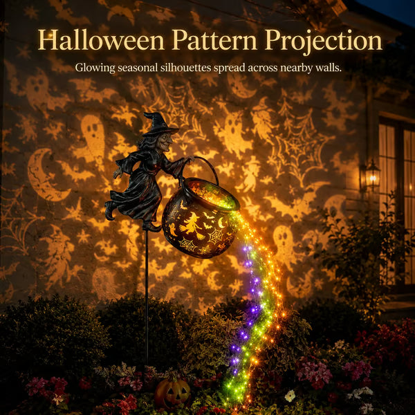 🎃Halloween Witch Cauldron Garden Light