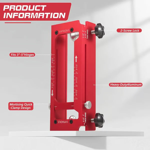 Door Hinge Jig - Door Hinge Cut Out Tool for Door & Cabinet Hinges