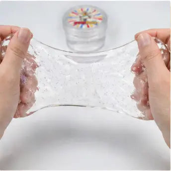 Metallic Glass-Like Slime - Ultra Shiny Stretchy Non-Sticky Sensory Putty with DIY Color Pigments