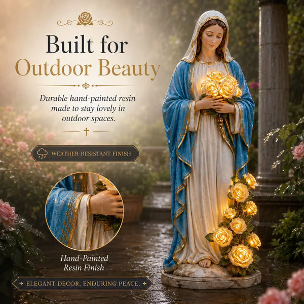 💗Solar-Powered Virgin Mary Garden Light