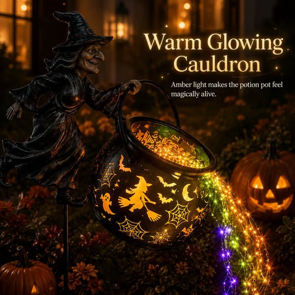 🎃Halloween Witch Cauldron Garden Light