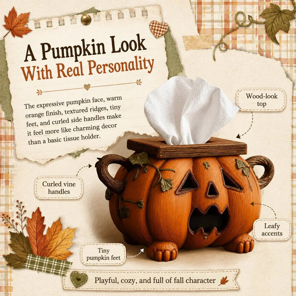 🎃🧻Pumpkin Tissue Box Cover