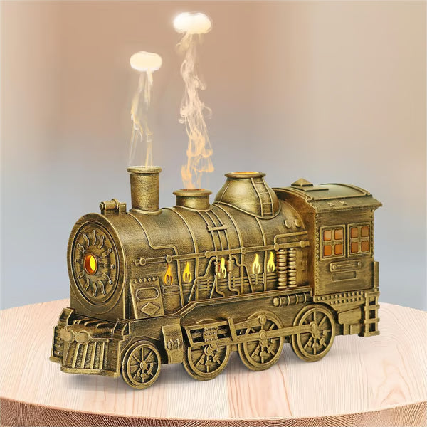 Train Diffuser 300ml, Aromatherapy Diffuser Cool Mist Ultrasonic Aroma Train Diffuser with Remote Control 2 Light 2 Mist Mode Auto Shut-Off for Bedroom Office