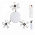 2026 New E27 Socket Ceiling Fan Light - 2-in-1 Silent LED Fan with Remote Control, Energy-Saving Cooling & Lighting Combo for Home Bedroom summervibes