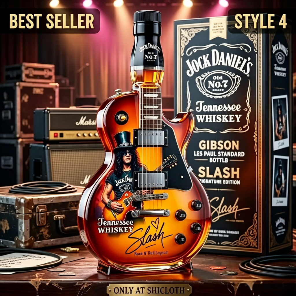 Appetite for Rock: Vintage Sunburst Guitar Figurine Spirit Bottle