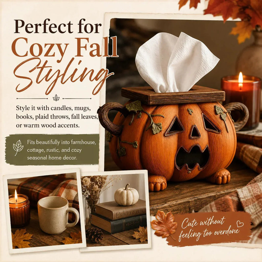 🎃🧻Pumpkin Tissue Box Cover