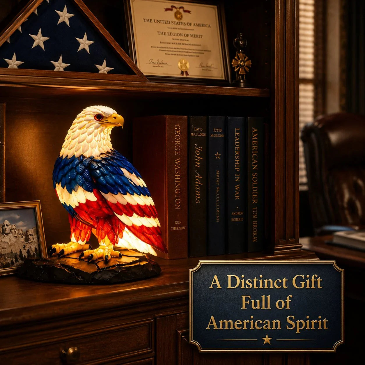 🔥🇺🇸 Patriotic Eagle LED Table Lamp 🦅 Proud American Home Decor – Buy 2 & Get Free Shipping