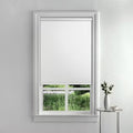 Mainstays Cordless Tear-to-Fit Blackout Vinyl Roller Shade, White, 37"W x 72"L