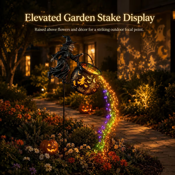 🎃Halloween Witch Cauldron Garden Light