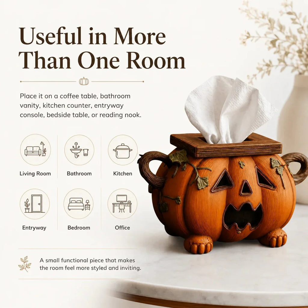 🎃🧻Pumpkin Tissue Box Cover