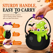 🎃 50 Pcs Halloween Goodie Bags Plastic Candy Bag