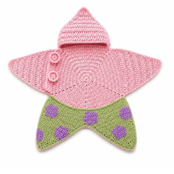 Star Knitted Baby Sleep Bag, Soft Warm Swaddle Blanket for Newborns, Cute Star Shape Sleeping Sack for Infants