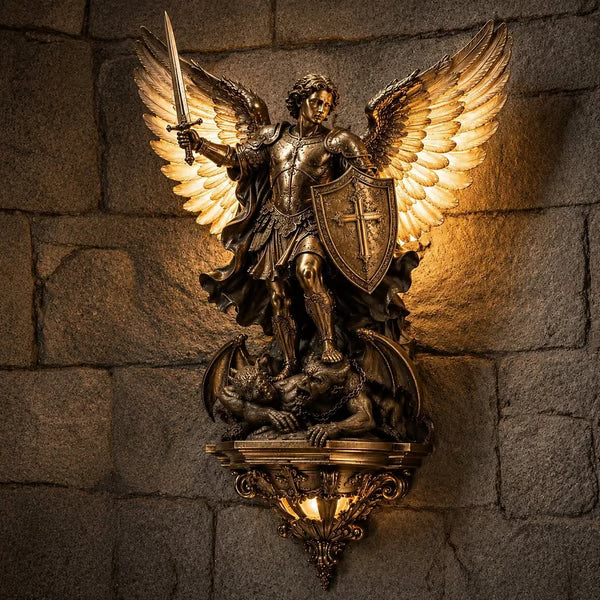 🕊️St. Michael Guardian Angel Wall Light✨