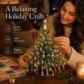 🎄✨ DIY Beaded Christmas Tree Kit – 🎅Create Your Own Sparkling Holiday Decoration
