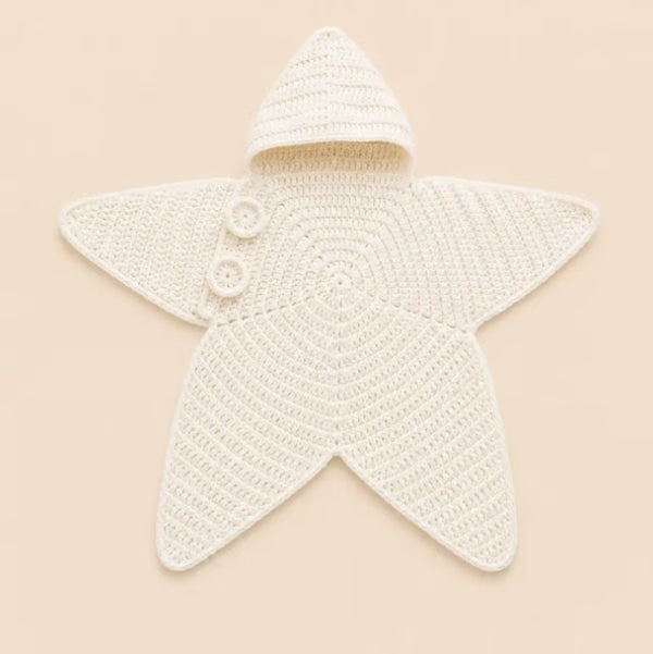 Star Knitted Baby Sleep Bag, Soft Warm Swaddle Blanket for Newborns, Cute Star Shape Sleeping Sack for Infants