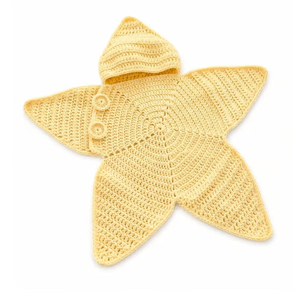 Star Knitted Baby Sleep Bag, Soft Warm Swaddle Blanket for Newborns, Cute Star Shape Sleeping Sack for Infants